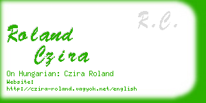 roland czira business card